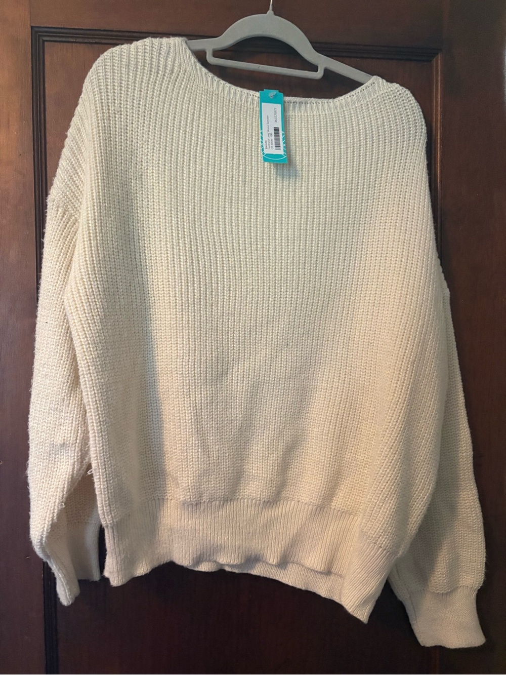 Staccato “Ferdinand” Off-White Ribbed Sweater — Size XXL (NWT)